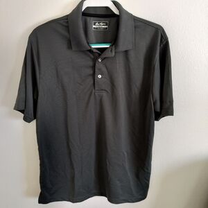 Ben Hogan Mens Ventilated‎ Performance Polo Gray Sz L Athleisure Sporty Casual